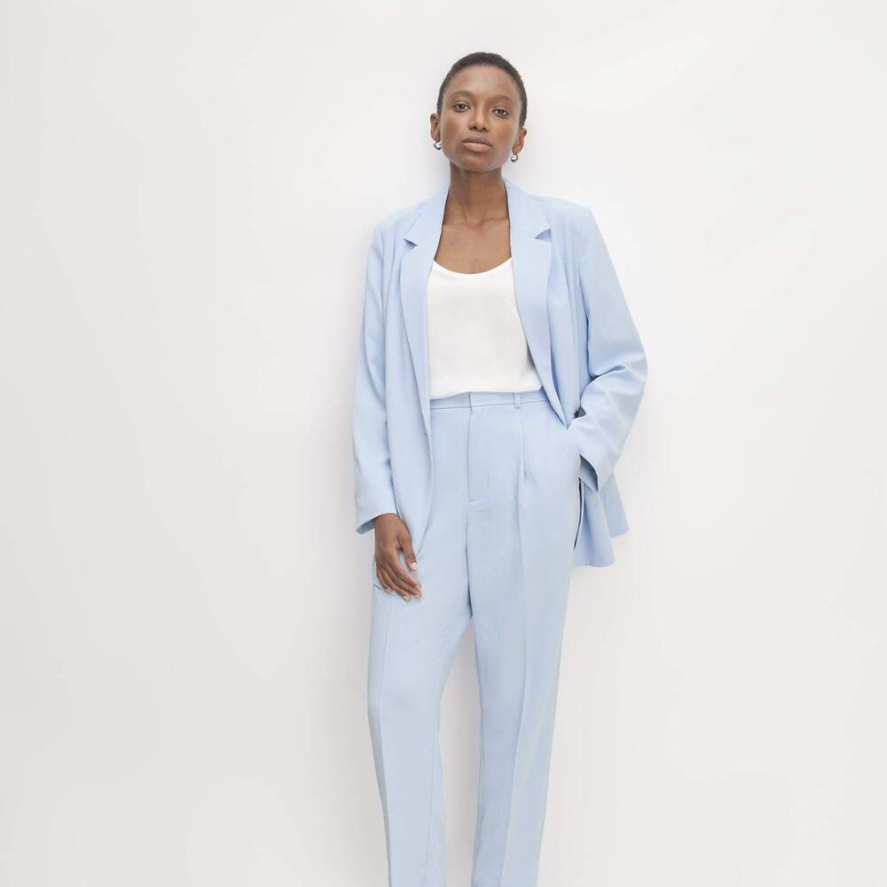 Everlane The Japanese GoWeave Way-High® Tapered Pant Blue Base - Size 16